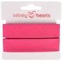 Infinity Hearts Binding Tape Cotton 40/20mm 95 Fuchsia - 5m