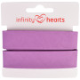 Infinity Hearts Binding Tape Cotton 40/20mm 33 Purple - 5m
