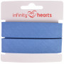 Infinity Hearts Binding Tape Cotton 40/20mm 10 Denim Blue - 5m