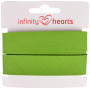 Infinity Hearts Binding Tape Cotton 40/20mm 70 Light Green - 5m