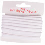 Infinity Hearts Piping Tape Cotton 11mm 01 White - 5m