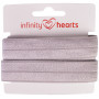 Infinity Hearts Folding Elastic 20mm 012 Grey - 5m