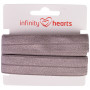 Infinity Hearts Folding Elastic 20mm 017 Dark Grey - 5m