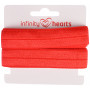 Infinity Hearts Folding Elastic 20mm 250 Red - 5m