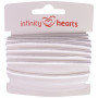 Infinity Hearts Piping Tape Stretch 10mm 029 White - 5m