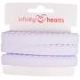 Infinity Hearts Folding Elastic Lace 22/11mm 029 White - 5m
