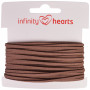 Infinity Hearts Cord Alcantara 2mm 05 Medium Brown - 5m