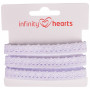 Infinity Hearts Lace Ribbon Polyester 11mm 01 White - 5m