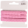 Infinity Hearts Lace Ribbon Polyester 11mm 09 Pink - 5m