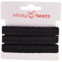 Infinity Hearts Lace Ribbon Polyester 11mm 11 Black - 5m