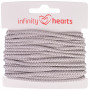 Infinity Hearts Anorak Cord Polyester 3mm 02 Grey - 5m