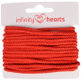 Infinity Hearts Anorak Cord Polyester 3mm 05 Red - 5m