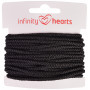 Infinity Hearts Anorak Cord Polyester 3mm 10 Black - 5m