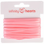 Infinity Hearts Satin Ribbon Double Faced 3mm 150 Pink - 5m