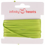 Infinity Hearts Satin Ribbon Double Faced 3mm 551 Green - 5m
