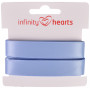 Infinity Hearts Satin Ribbon Double Faced 15mm 333 Light Blue - 5m
