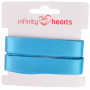 Infinity Hearts Satin Ribbon Double Faced 15mm 325 Turqouise - 5m