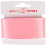 Infinity Hearts Satin Ribbon Double Faced 38mm 150 Pink - 5m