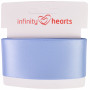 Infinity Hearts Satin Ribbon Double Faced 38mm 333 Light Blue - 5m