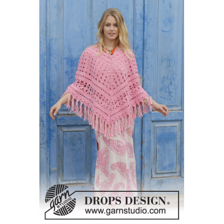 Mamma Mia By Drops Design Poncho Knitting Pattern Size S Xxxl