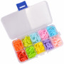 Infinity Hearts Stitch Markers in Plastic Box Assorted colors 22mm - 50 pcs