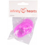 Infinity Hearts Pacifier Clip/Soother Chain Adapter Purple 5x3cm - 5 pcs