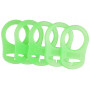 Infinity Hearts Pacifier Clip/Soother Chain Adapter Green 5x3cm - 5 pcs