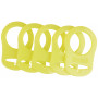 Infinity Hearts Pacifier Clip/Soother Chain Adapter Lime 5x3cm - 5 pcs
