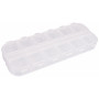 Infinity Hearts Plastic Box for Buttons and Accessories Transparent 13x5cm - 12 compartments