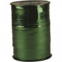 Curling Ribbon, metallic green, W: 10 mm, glossy, 250 m/ 1 roll