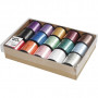 Curling Ribbon, assorted colours, W: 10 mm, glossy, 50 m/ 15 pack
