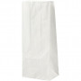 Paper Bag, white, H: 22 cm, size 6,5x9 cm, 46 g, 100 pc/ 1 pack