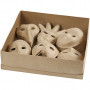 Masks, H: 12-21 cm, 60 pc/ 1 pack