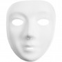 Full Face Masks, white, H: 17,5 cm, W: 14 cm, 12 pc/ 1 pack