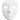 Full Face Masks, white, H: 17,5 cm, W: 14 cm, 12 pc/ 12 pack