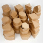 Boxes, H: 5-7,5 cm, D 10-18 cm, 72 pc/ 1 box