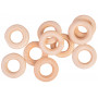 Infinity Hearts Curtain Ring Wood Round 20mm - 10 pcs