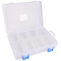 Infinity Hearts Plastic Box for Buttons and Accessories Transparent 20.5x14.5cm - 8 compartments