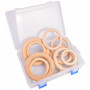 Infinity Hearts Curtain rings Wood in plastic box Round 60-100mm - 10 pcs
