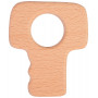 Infinity Hearts Ring Wood Key 8x7cm
