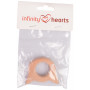 Infinity Hearts Ring Wood Fox Head 6x5.5cm
