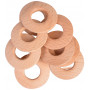 Infinity Hearts Curtain Rings Wood Thick Round 30mm - 10 pcs
