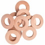 Infinity Hearts Curtain Rings Wood Thick Round 40mm - 10 pcs
