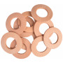 Infinity Hearts Curtain Rings Wood Thick Round 60mm - 10 pcs