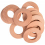 Infinity Hearts Curtain Rings Wood Thick Round 70mm - 10 pcs