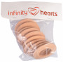 Infinity Hearts Curtain Rings Wood Thick Round 80mm - 10 pcs