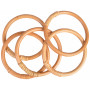 Infinity Hearts Bamboo Ring 10cm - 5 pcs