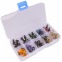 Infinity Hearts Safety Eyes / Amigurumi Eyes in plastic box Assorted colors 12mm - 18 sets