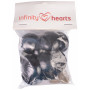 Infinity Hearts Safety Eyes / Amigurumi Eyes Black 35mm - 5 sets