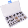 Infinity Hearts Safety Eyes / Amigurumi Eyes in plastic box Silver 8-30mm - 18 sets